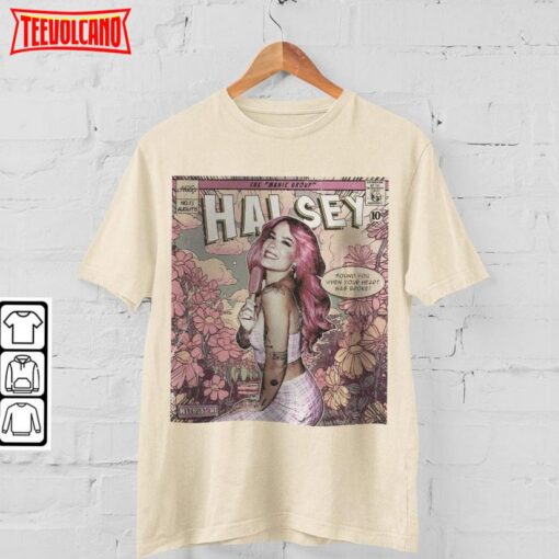 Halsey 90S Vintage Without Me Manic Album World Tour Ticket 2023 T Shirt