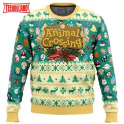 Happy Animal Villagers Animal Crossing Ugly Christmas Sweater