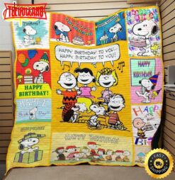 Happy Birthday To You Snoopy The Peanuts Movie Snoopy Dog Blanket