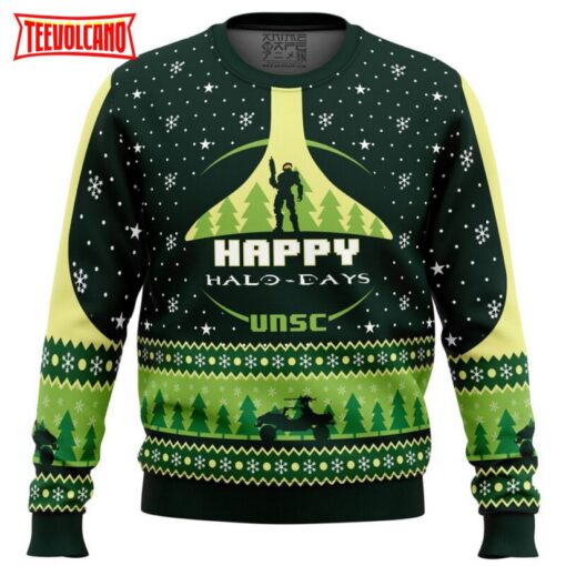 Happy Halo-days Halo Ugly Christmas Sweater