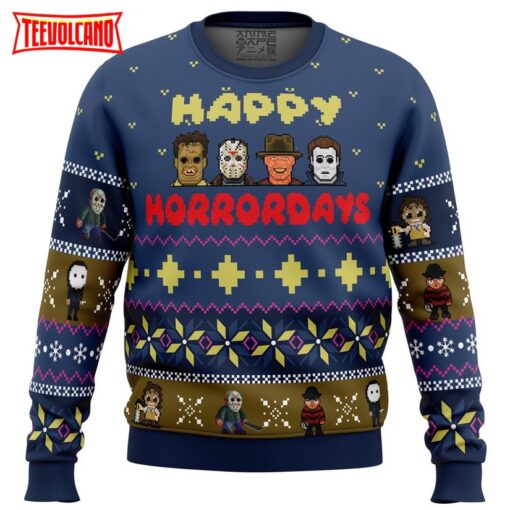 Happy Horrordays Halloween Ugly Christmas Sweater