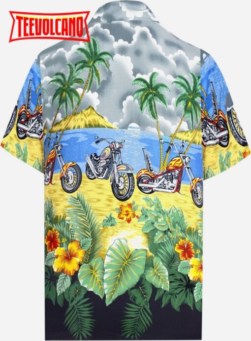 Hawaii shirt Button Down Short Sleeve Beach Shirt Men Aloha Pocket shirt Grey