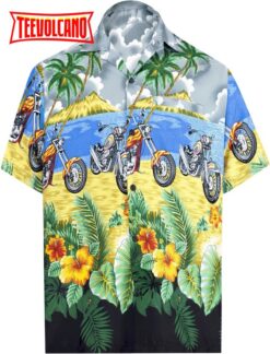 Hawaii shirt Button Down Short Sleeve Beach Shirt Men Aloha Pocket shirt Grey