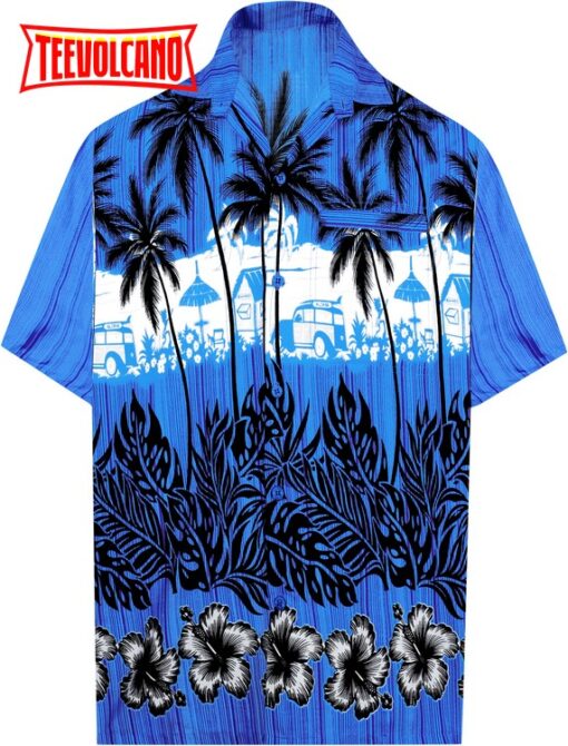 Hawaii Shirt Button Down Short Sleeve Beach Shirt Men Aloha Pocket Summer Shirt