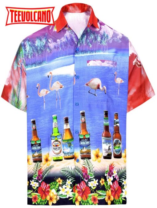 Hawaii shirt Casual Button Down Short Sleeve Beach Shirt Men Aloha