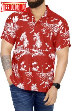 Hawaiian Casual Short Sleevees Button Down Tropical Shirts