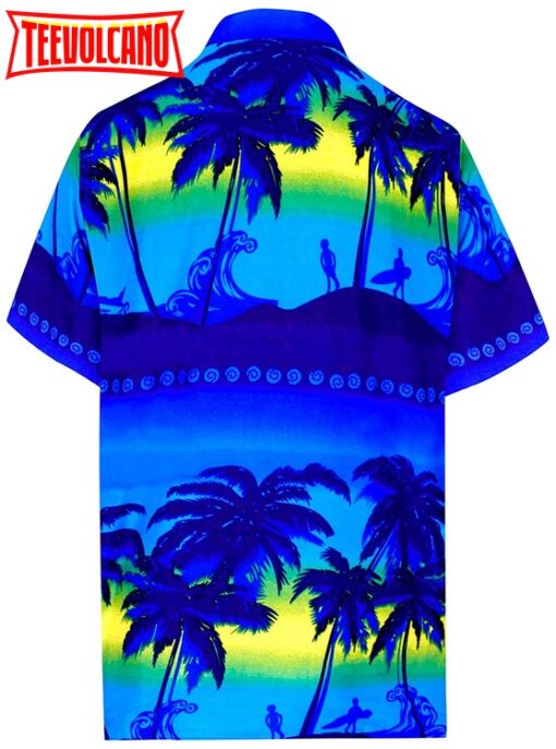 Hawaiian Shirt Casual Button Down Short Sleeve Beach Trending Shirt Men Aloha Pocket