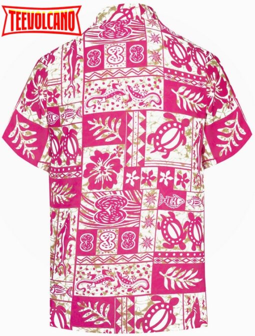 Hawaiian Shirt for Aloha Tropical Beach front Short sleeve White