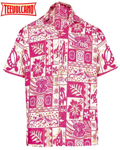 Hawaiian Shirt for Aloha Tropical Beach front Short sleeve White