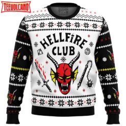 HellFire Club Stranger Things Ugly Christmas Sweater