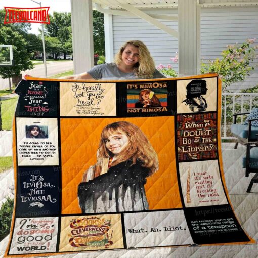 Hermione Harry Potter Gift Idea And For Fan Christmas Blanket