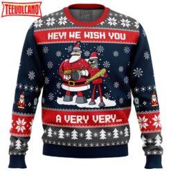 Hey! We Wish You a Futurama Ugly Christmas Sweater