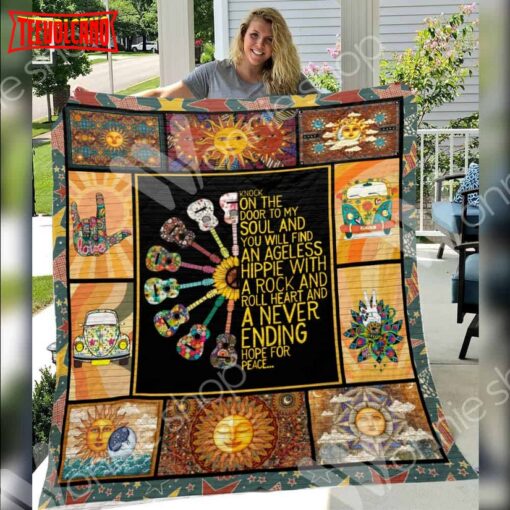 Hippie Can Not Be Broken 3D Quilt Blanket