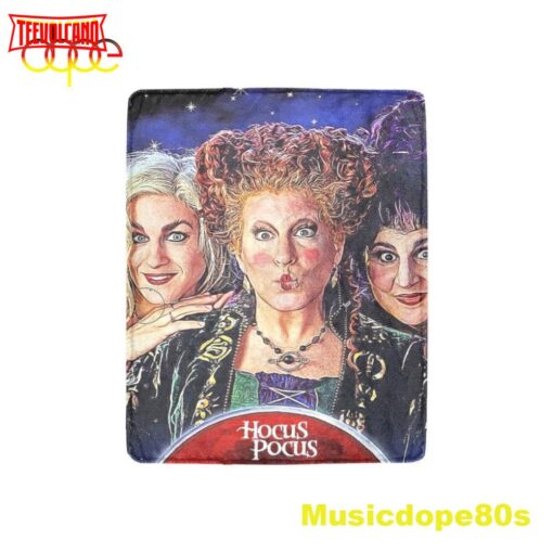 Hocus Pocus Sanderson Sisters Happy Halloween Throw Blanket