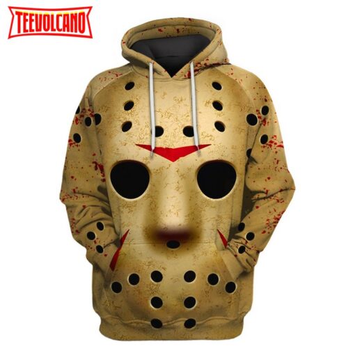 Horror Character 13 VoorHees 3D Pullover Halloween Hoodie