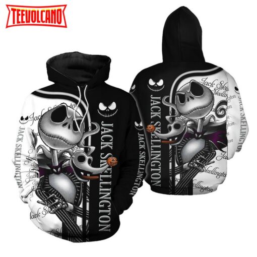 Horror Character Halloween Hoodie, Horror Movie 3D Skeleton Pullover Hoodie