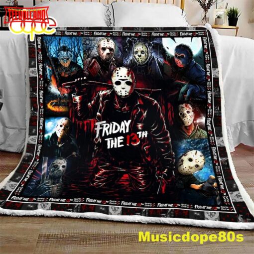 Horror Friday 3th Halloween Sofa Fleece Throw Blanket