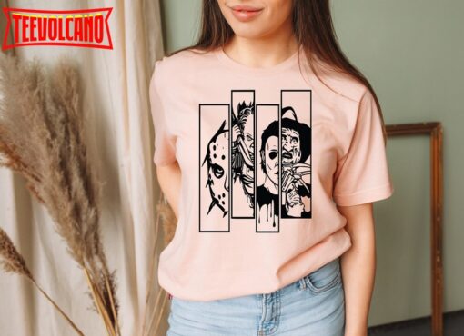 Horror Movie Characters T-Shirt, Horror Characters Shirt For Halloween