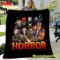 Horror Movie Halloween Characters Fleece Blanket