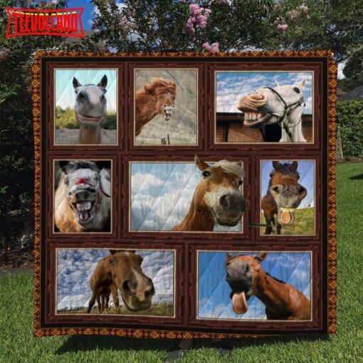 Horse 3D Customized Quilt Blanket