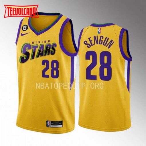 Houston Rockets Alperen Sengun 2023 NBA Rising Stars Yellow Jersey