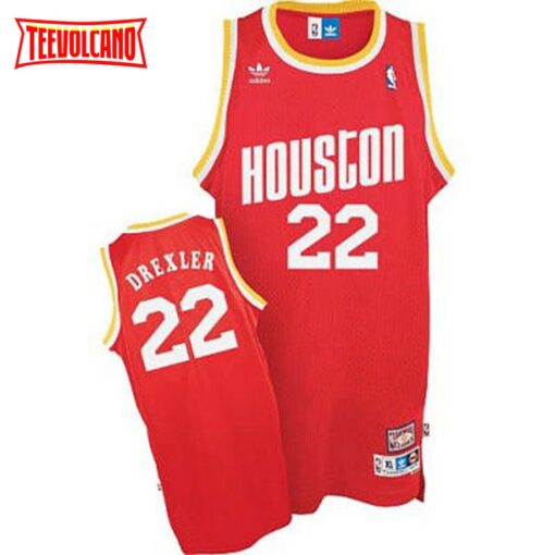 Houston Rockets Clyde Drexler Red Throwback Jersey