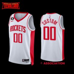 Houston Rockets Custom 2022-23 Association Edition Jersey White