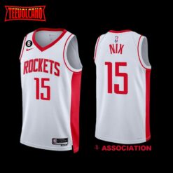 Houston Rockets Daishen Nix 2022-23 White Association Edition Jersey