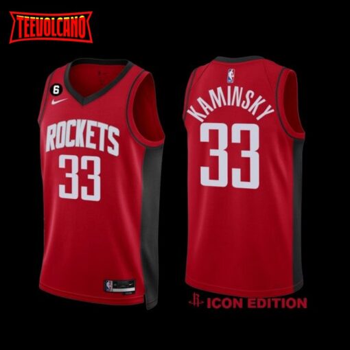 Houston Rockets Frank Kaminsky 2022-23 Red Icon Edition Jersey