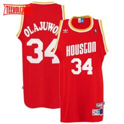 Houston Rockets Hakeem Olajuwon Red Throwback Jersey