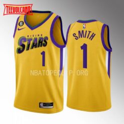 Houston Rockets Jabari Smith 2023 NBA Rising Stars Yellow Jersey