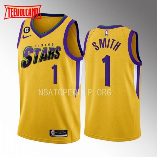 Houston Rockets Jabari Smith 2023 NBA Rising Stars Yellow Jersey