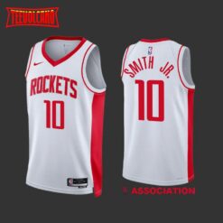 Houston Rockets Jabari Smith Jr White Association Edition Jersey