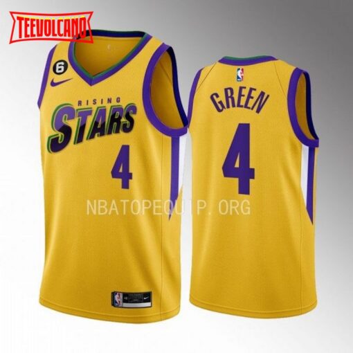 Houston Rockets Jalen Green 2023 NBA Rising Stars Yellow Jersey