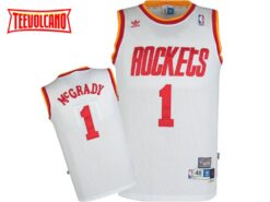 Houston Rockets Tracy McGrady White Throwback Jersey