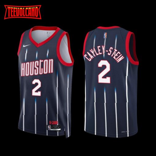 Houston Rockets Willie Cayley-Stein 2022-23 City Edition Navy Jersey