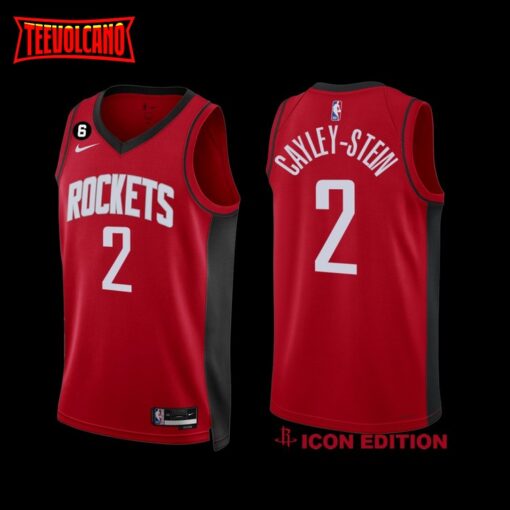 Houston Rockets Willie Cayley-Stein 2022-23 Icon Edition Jersey Red