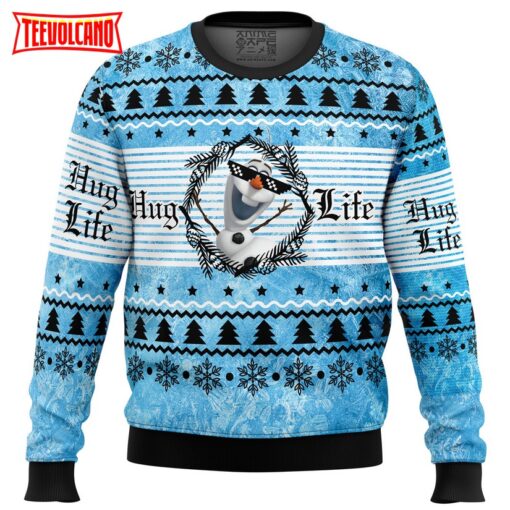 Hug Life Olaf Frozen Ugly Christmas Sweater