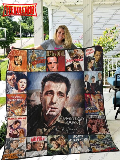 Humphrey Bogart3D Customized Quilt Blanket