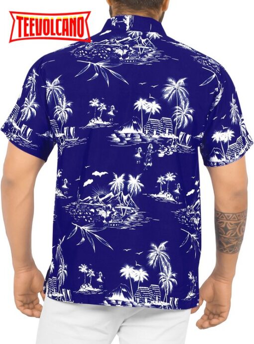 Hwaii shirt Button Down Short Sleeve Beach Shirt