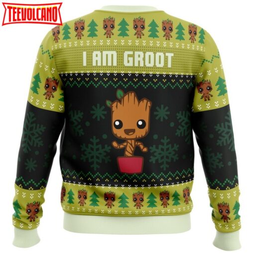 I am Grootmas Guardians of the Galaxy Marvel Ugly Christmas Sweater