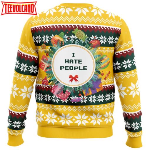 I Hate People Parody Ugly Christmas Sweater