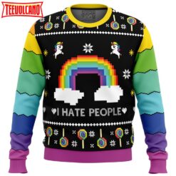 I Hate People Ugly Christmas Sweater