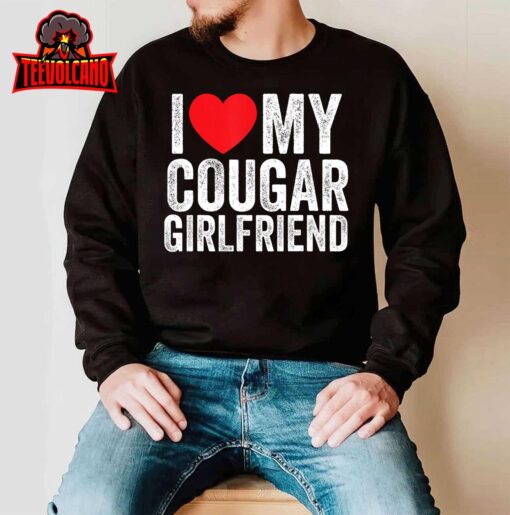 I Love My Cougar Girlfriend Retro Vintage T-Shirt