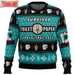 I Survived Toilet Paper Apocalypse 2020 Ugly Christmas Sweater