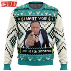 I Want You Alex Jones Ugly Christmas Sweater