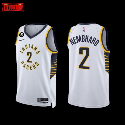 Indiana Pacers Andrew Nembhard 2022-23 Association Edition Jersey White