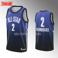 Indiana Pacers Andrew Nembhard 2023 NBA All-Star Draft Blue Jersey