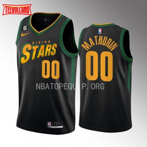 Indiana Pacers Bennedict Mathurin 2023 NBA Rising Stars Black Jersey