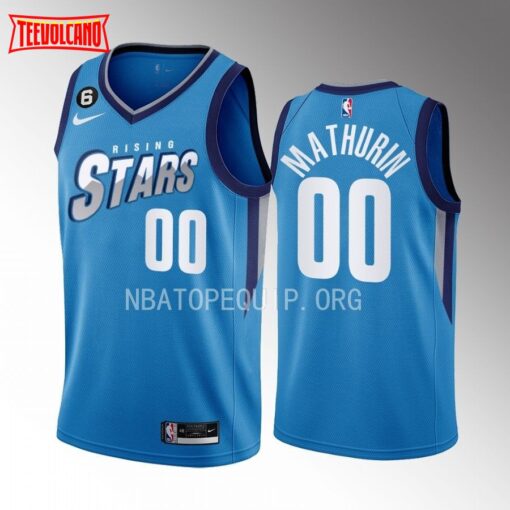 Indiana Pacers Bennedict Mathurin 2023 NBA Rising Stars Blue Jersey